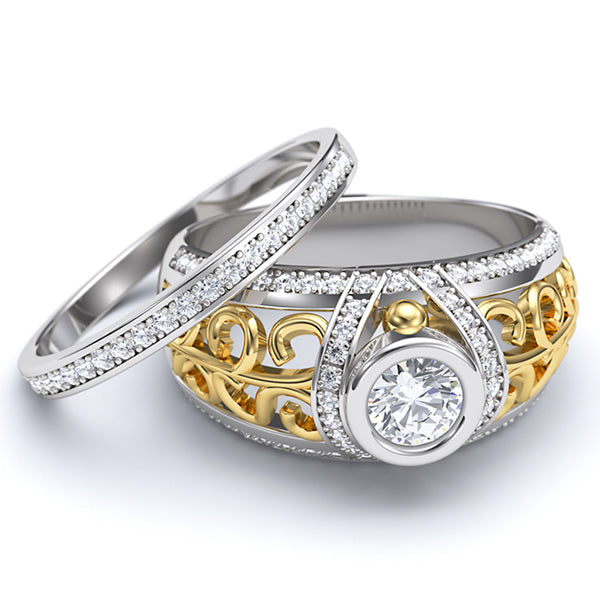 0.69ct Diamond VS2 Bridal Set - 01GG34